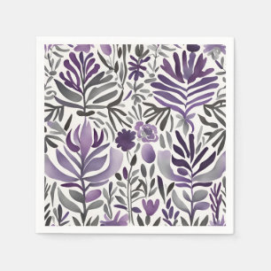 Rustieke Waterverf Art Planten Motieven Servet
