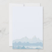 Rustieke waterverf berglandschap range land kaart (Achterkant)