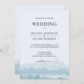 Rustieke waterverf berglandschap range land kaart (Voorkant / Achterkant)