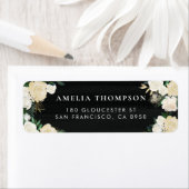 Rustieke Waterverf Bleke pioenen faux krijtbord Etiket (Insitu)