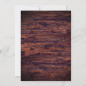 Rustieke Waterverf Bloemenkrans bruiloft Kaart (Achterkant)