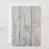 Rustieke waterverf bloemige witte pompoen op grijz kaart (Achterkant)