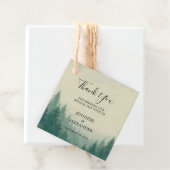 Rustieke waterverf bomen bos bruiloft Bedankt Bedankjes Labels (In situ)