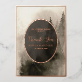 Rustieke Waterverf bruiloft dank u kaart foto (Voorkant)