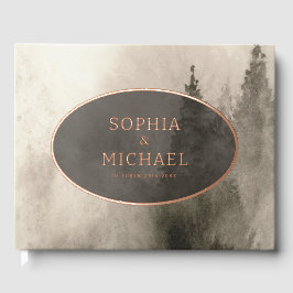 Rustieke Waterverf bruiloft Nodig Fotosjabloon uit Gastenboek