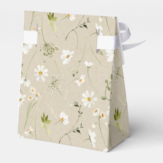 Rustieke Waterverf Daisy Vrijgezellenfeest Dank u Bedankdoosjes (Achterkant)