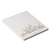 Rustieke Waterverf Dorpshuizen in Winter Custom Notitieblok (Schuin)