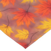 Rustieke Waterverf Fall Leaves - Autumn Foliage Lange Tafelloper (Hoek)