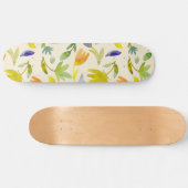 Rustieke Waterverf Floral Garden Botanical Skateboard (Horizontaal)
