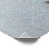 Rustieke Waterverf Gouden Daisy Poster (Hoek)