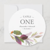 Rustieke Waterverf Groen Tafelnummer (Achterkant)