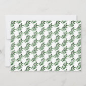 Rustieke Waterverf Groene Trouwkalender Hart Save The Date (Achterkant)