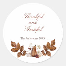 Rustieke waterverf herfst pompoen dank u