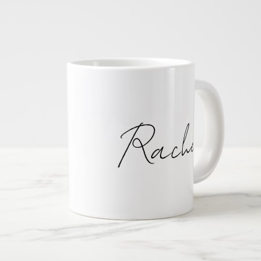 Rustieke Waterverf Herten en Botanicals Kerst Extra Grote Beker (Voorkant rechts)