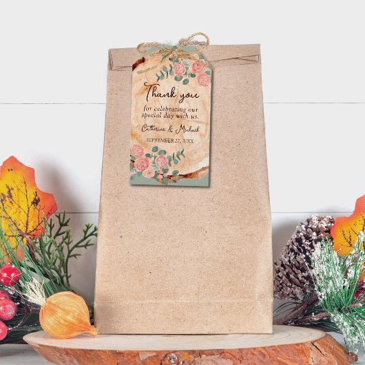 Rustieke Waterverf houten plak Cadeaulabel