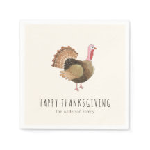 Rustieke Waterverf Kalkoen Thanksgiving