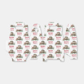 Rustieke Waterverf Kerstlantaarn Pijnboombessen Bedankdoosjes (Uitgevouwen)