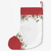 Rustieke Waterverf Kerstmis Botanicals Kleine Kerstsok (Achterkant)