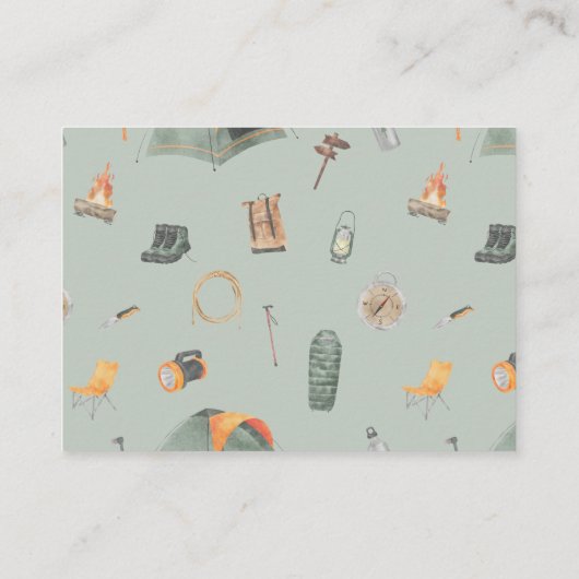 Rustieke Waterverf Mountain Boeken voor Baby Informatiekaartje (Achterkant)