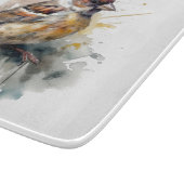 rustieke Waterverf mus Snijplank (Hoek)