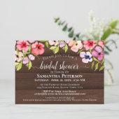 Rustieke Waterverf Pansies Schuur Hout Vrijgezelle Kaart (Staand voorkant)