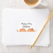 Rustieke Waterverf Pompoen Adresetiketten Stickers (Insitu)