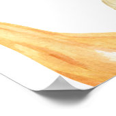 Rustieke Waterverf Pompoen Baby shower Welkom Poster (Hoek)