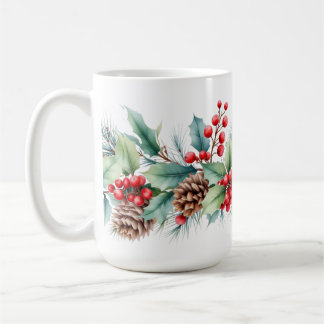 Rustieke waterverf rand koffiemok
