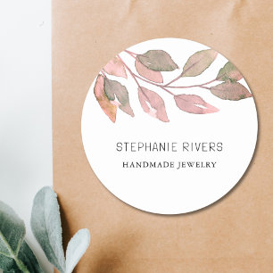 Rustieke Waterverf Sieraden Maker Ronde Sticker