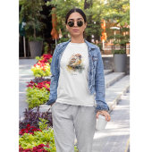 Rustieke Waterverf Sparrow, op maat T-shirt