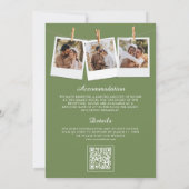 Rustieke Waterverf Toscane QR Code Bruiloft Kaart (Achterkant)
