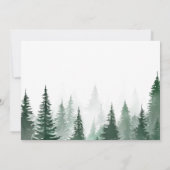 Rustieke Waterverf Trees Forest Wedding Save The Date (Achterkant)