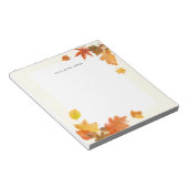 Rustieke Waterverf Vallende bladeren herfst Custom Notitieblok (Schuin)