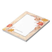 Rustieke Waterverf Vallende bladeren herfst Custom Notitieblok (Gedraaid)