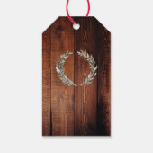 Rustieke waterverf verlaat bruiloft Welkomsttas Cadeaulabel (Achterkant)