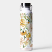 Rustieke Waterverf Wilde Bloemen Voeg Logo Bedrijf Waterfles (Voorkant)
