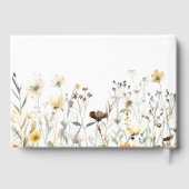 Rustieke Waterverf Wildflower bruiloft Gastenboek (Achterkant)