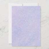 Rustieke Waterverf Wildflower bruiloft Kaart (Achterkant)