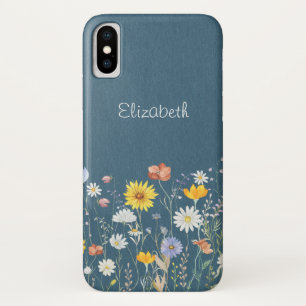 Rustieke Waterverf Wildflower Minimalist iPhone X Hoesje