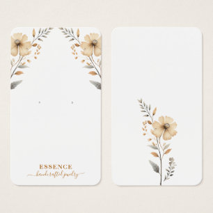 Rustieke Waterverf Wildflower Oorbel Display Kaart