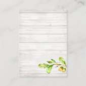 Rustieke Waterverf Woodland Baby Boek Aanvraag Informatiekaartje (Achterkant)