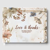 Rustieke Waterverf Woodland bruiloft Gastenboek (Voorkant)
