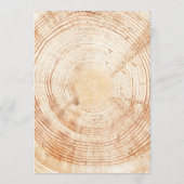 Rustieke Wedding.Tree bark aangepaste tijdlijn Programma (Achterkant)