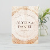 Rustieke Wedding.wood boomschors Custom Program Programma (Staand voorkant)