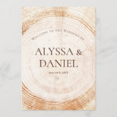 Rustieke Wedding.wood boomschors Custom Program Programma (Voorkant)