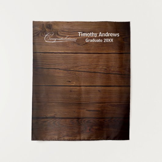 Rustieke Westerne Afstuderen foto achtergrond Wandkleed (Voorkant)