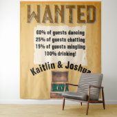 Rustieke Westerne bruiloft 🤠 Country Charm Wandkleed (In situ)