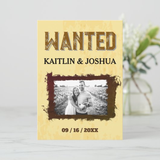 Rustieke Westerne bruiloft 🤠 Country Charm Weddin Programma (Staand voorkant)