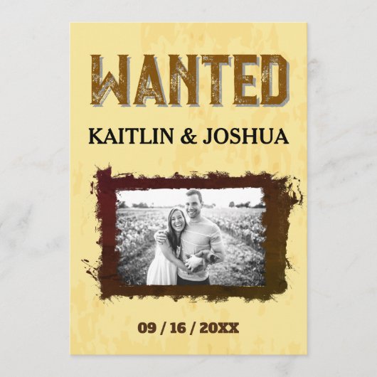 Rustieke Westerne bruiloft 🤠 Country Charm Weddin Programma (Voorkant)