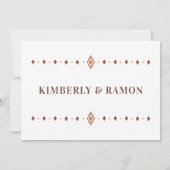 Rustieke Westerne bruiloft uitnodiging (Achterkant)